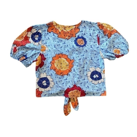 INC International Concepts Floral Print Button Down Puff Sleeve Shirt Women’s XL - Picture 10 of 10